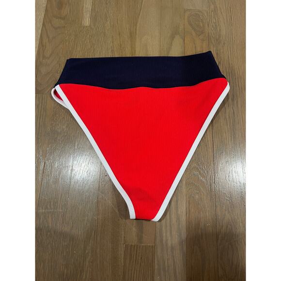 Beach Riot Red and Blue Bottoms in size Large - Picture 3 of 3